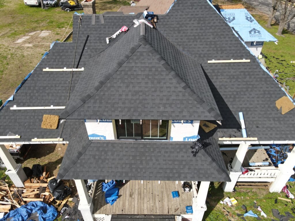 complete cedar park roofing job
